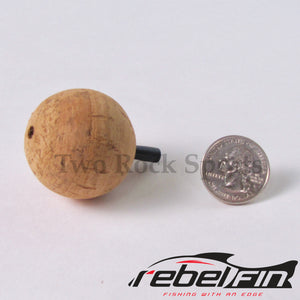 rebelFIN - 1-3/4 inch - Round Natural CORK BALL - Fishing Bobber Floa –  Two Rock Sports