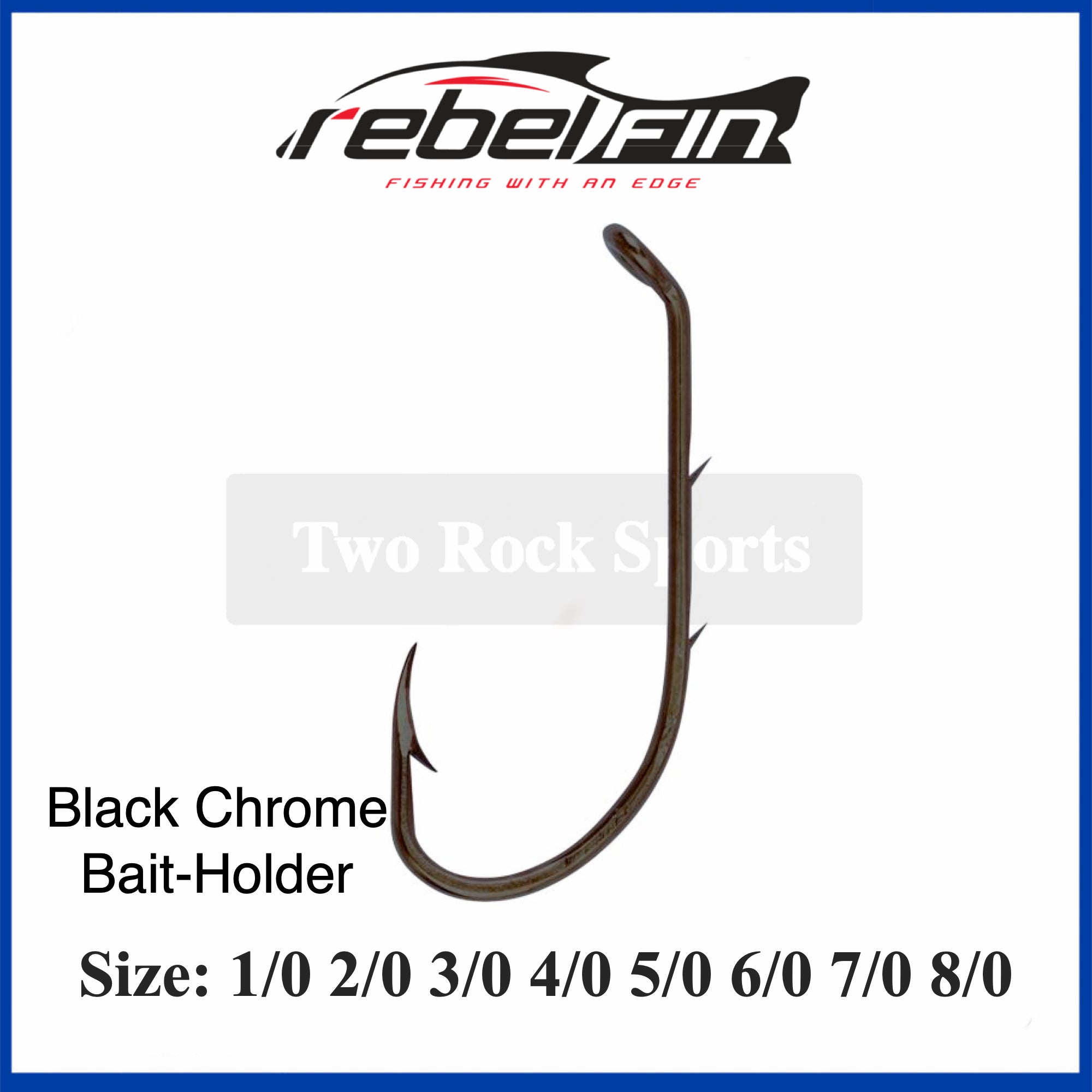 chrome fishing hooks Baitholder BAIT HOOKS - Black Chrome