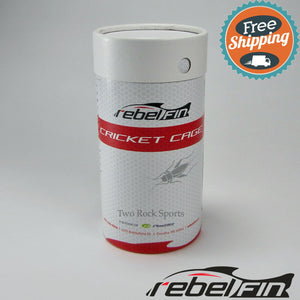 rebelFIN - 6.5" inch CRICKET TUBE - live bait fishing container cage cup