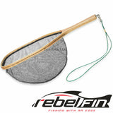 rebelFIN - Live Release TROUT NET - lightweight WOOD Fly Fishing Landing