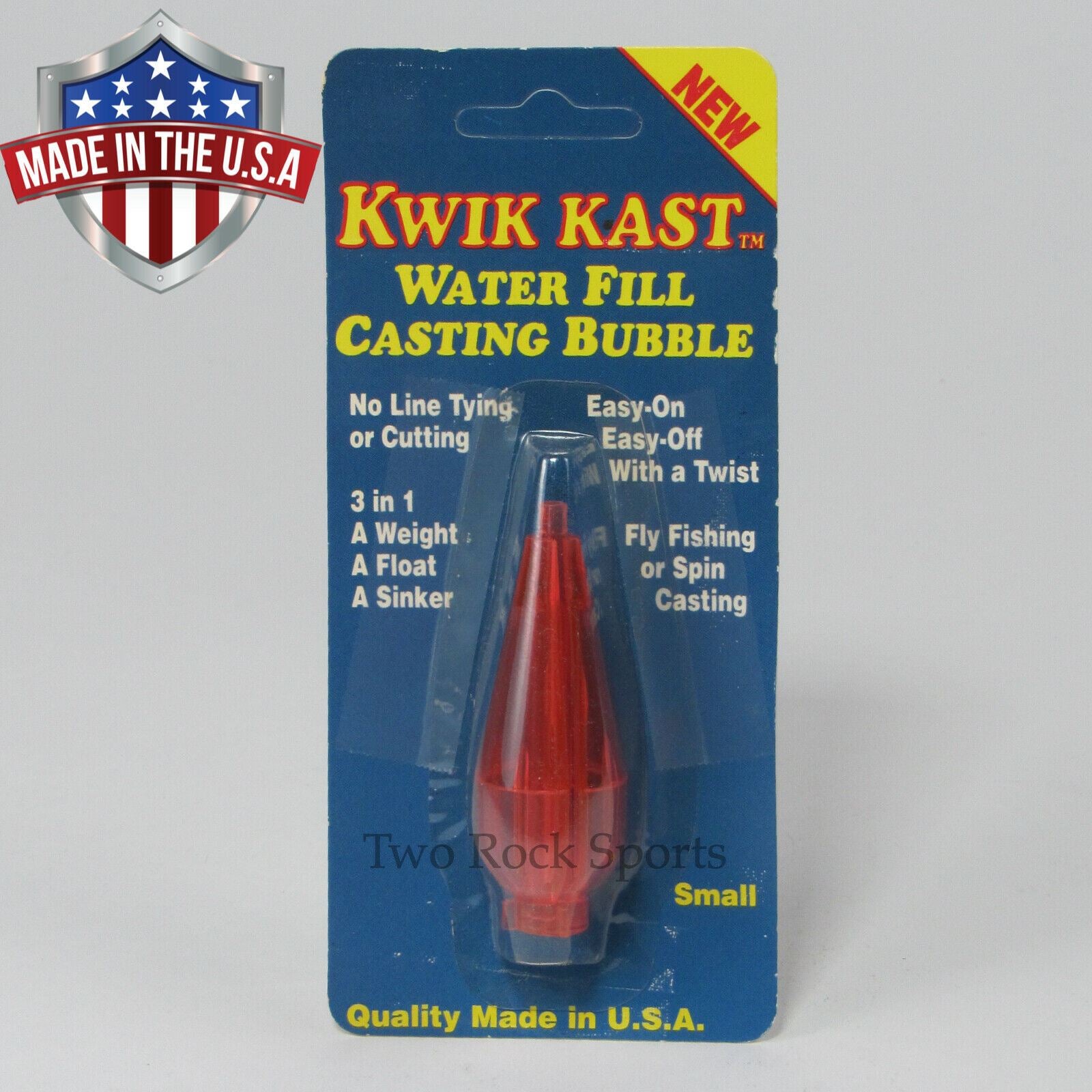KWIK KAST - RED - Casting Bubble fly fishing float - USA made