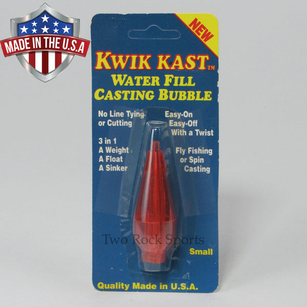 KWIK KAST - RED - Casting Bubble fly fishing float - USA made