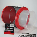 rebelFIN - 6"x6" Open Top CRICKET BASKET - live bait grasshopper container cage