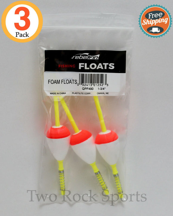 3 LARGE FOAM Fishing Bobbers - 6-PACK - RED - Snap-On Style float cork  $999.99 - PicClick